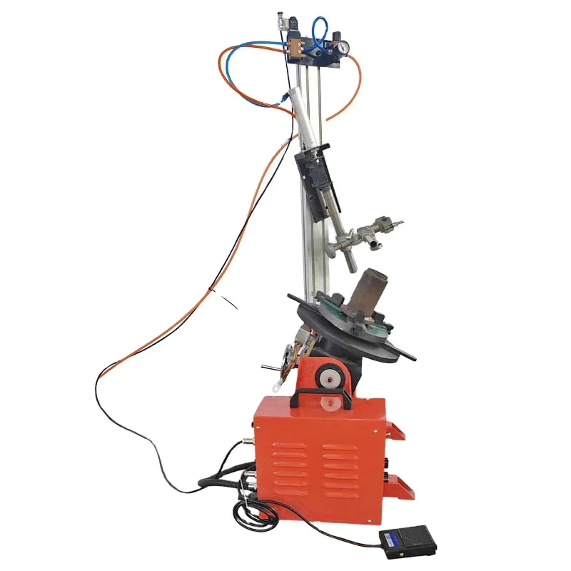 Pipe Welding Turn Table Rotary 90 degree 30kg Air-power Tailstock tig welding positioner