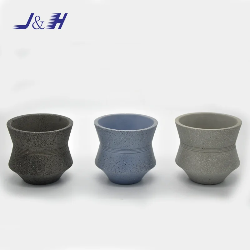 Home Decorative Modern   cement country style candle holder