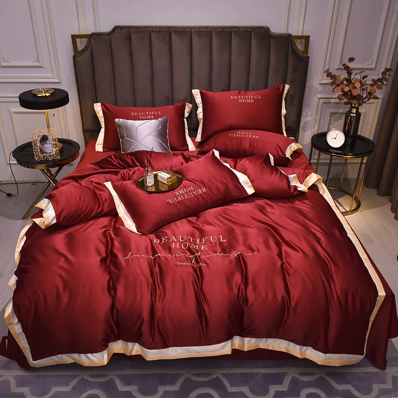 China Professional Manufacture Brand Name Bedding Sets Wedding Bed Sheet Sets Bedding