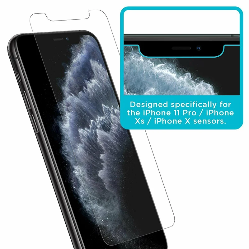 Заводская цена закаленное стекло для защиты экрана iPhone X XS 11 Pro Стекло 9H большое количество пользовательский защитный экран