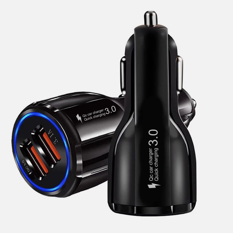 Shenzhen Factory Mini 28w Car Usb Charger For Mobile Phone 6A Quick Charge Qc 3.0 Usb Car Charger