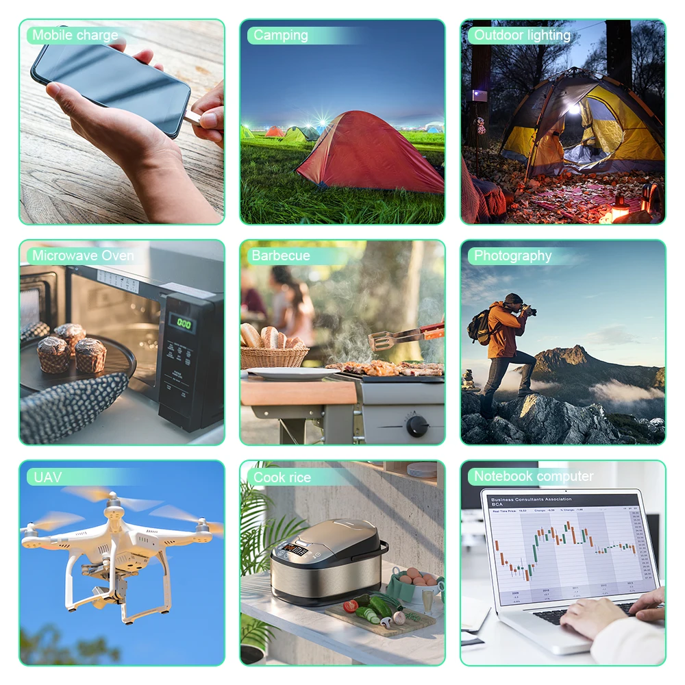 Ansun portable power station solar generator 200W 48000mAh 173Wh mobile work station built-in power center