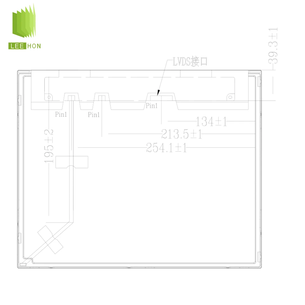 15 Inch 1024(RGB)x768 XGA Industrial PC LCD Display LCD Panel 15 inch LVDS 20 Pins LCD Module