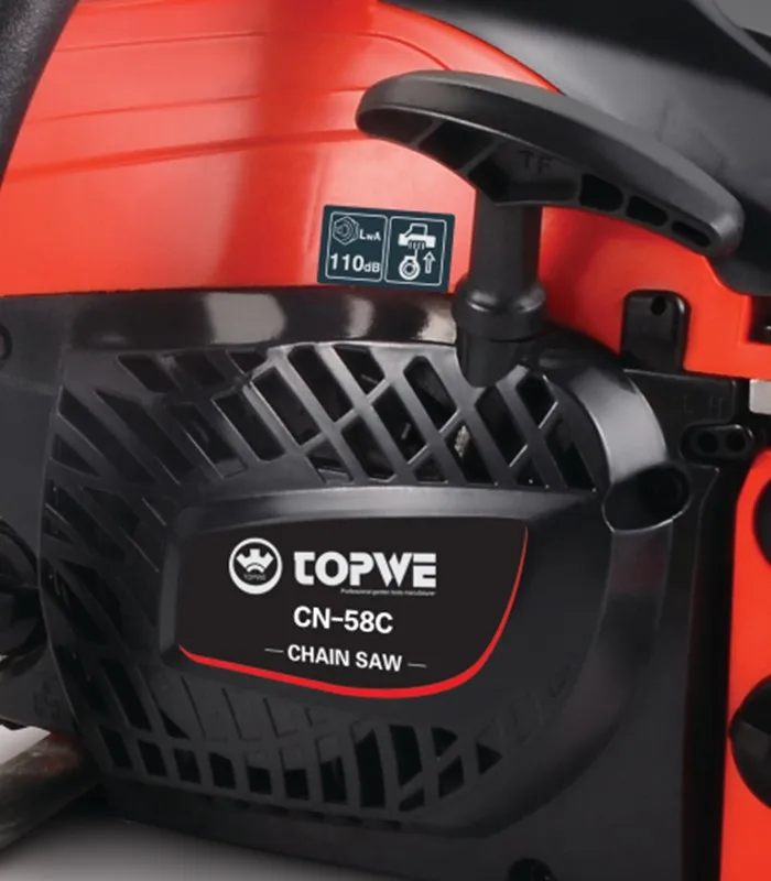 TOPWE Drop Shipping Suppliers Wood Chain Saw 58cc Wood Cutting Gasoline Chainsaw Machines