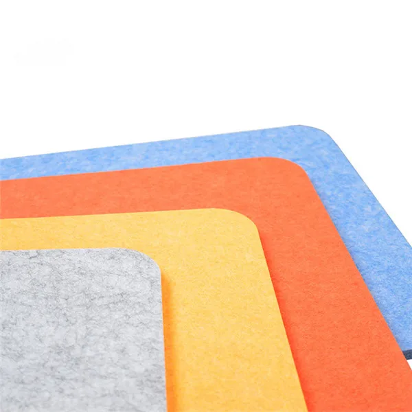 9mm12mm High Density Light Grey Sound Absorption PET Acoustic Panels Polyester Felt Acoustic Panels