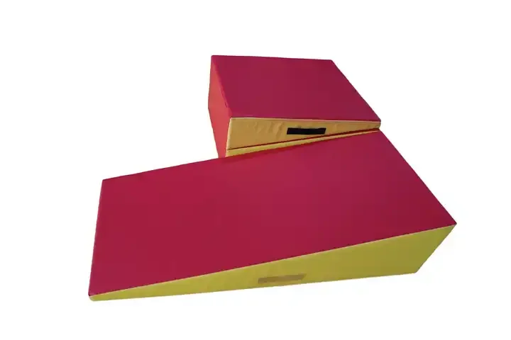Cheap Folding Gym Exercise Octagonal Triangle Shape Gymnastics Cheese Incline Wedge Tumbling Mats for home use