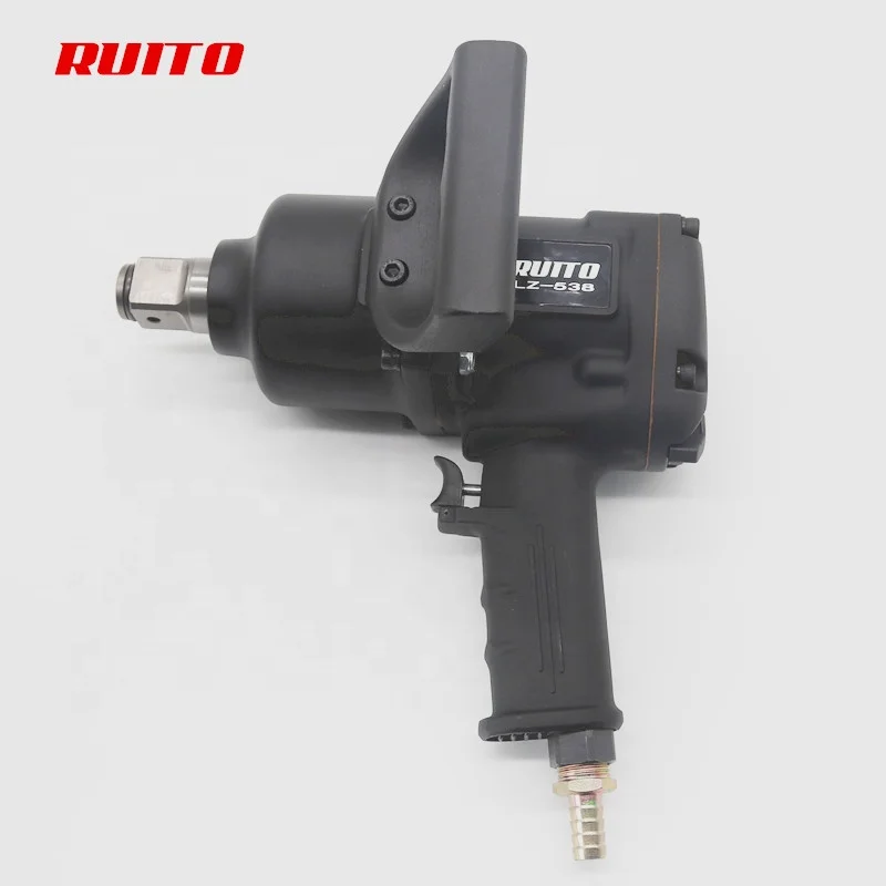 Heavy Duty Impact Wrench 1600Ft-lb 1 Inch Pneumatic Tool Twin Hammer Air For Vehicle Repair Truck And