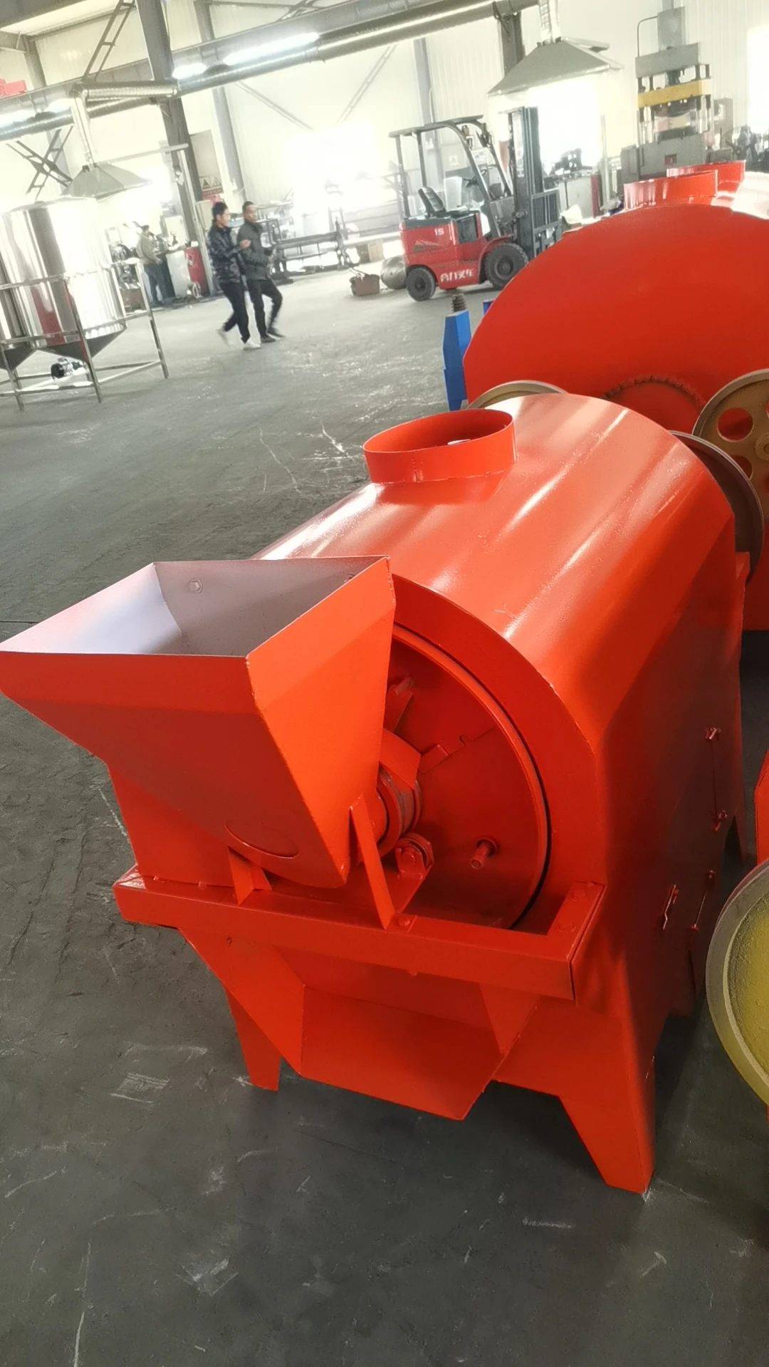 Gas charcoal Heating Rotatory Drum Grain Soybean Almond Chestnut Peanut Roaster HJ-29 nuts Roasting Machine