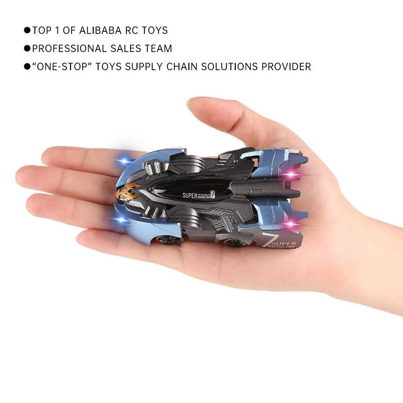 AiJH Brinquedo Watch Remote Control Car 2.4G Gravity Antigravity Machine Auto Wall Climbing 360 Rotating Stunt RC Car