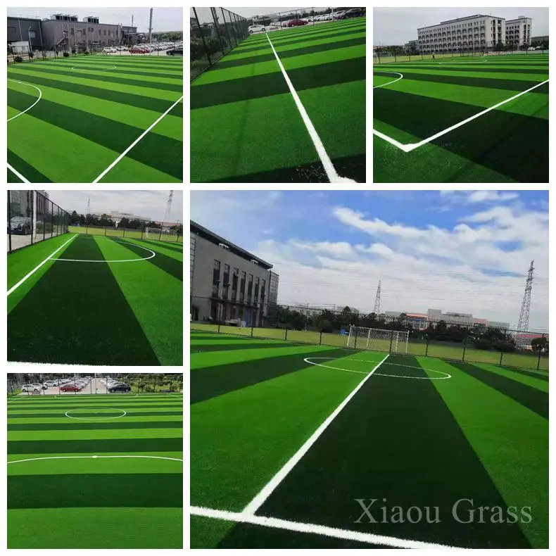 High Density PE Artificial Grass Carpet Roll for football court