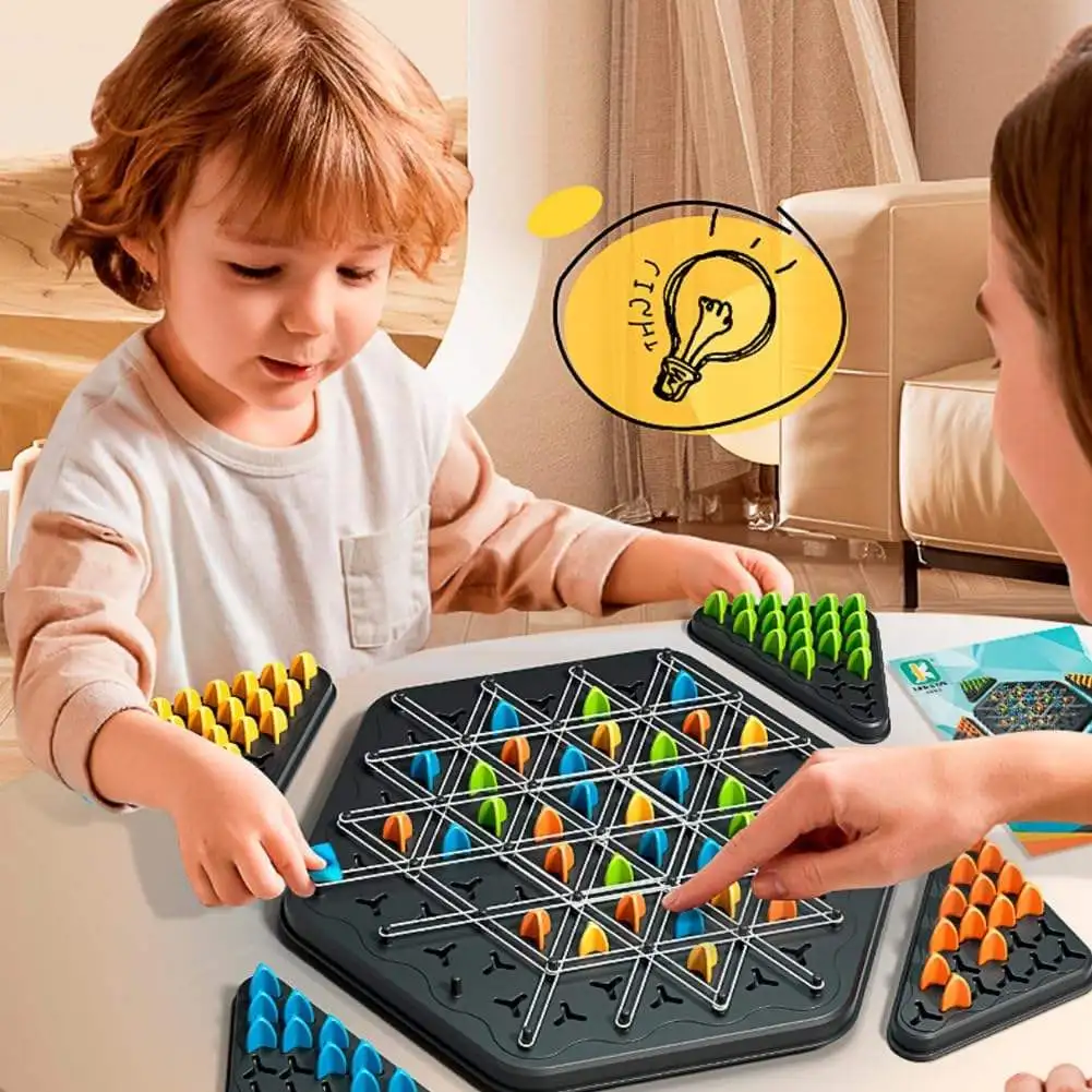 2024 New Item Tik Tok Chain Chess Set Family Party Leisure Decompression Adults Children Board Game Thinking Educational Toy