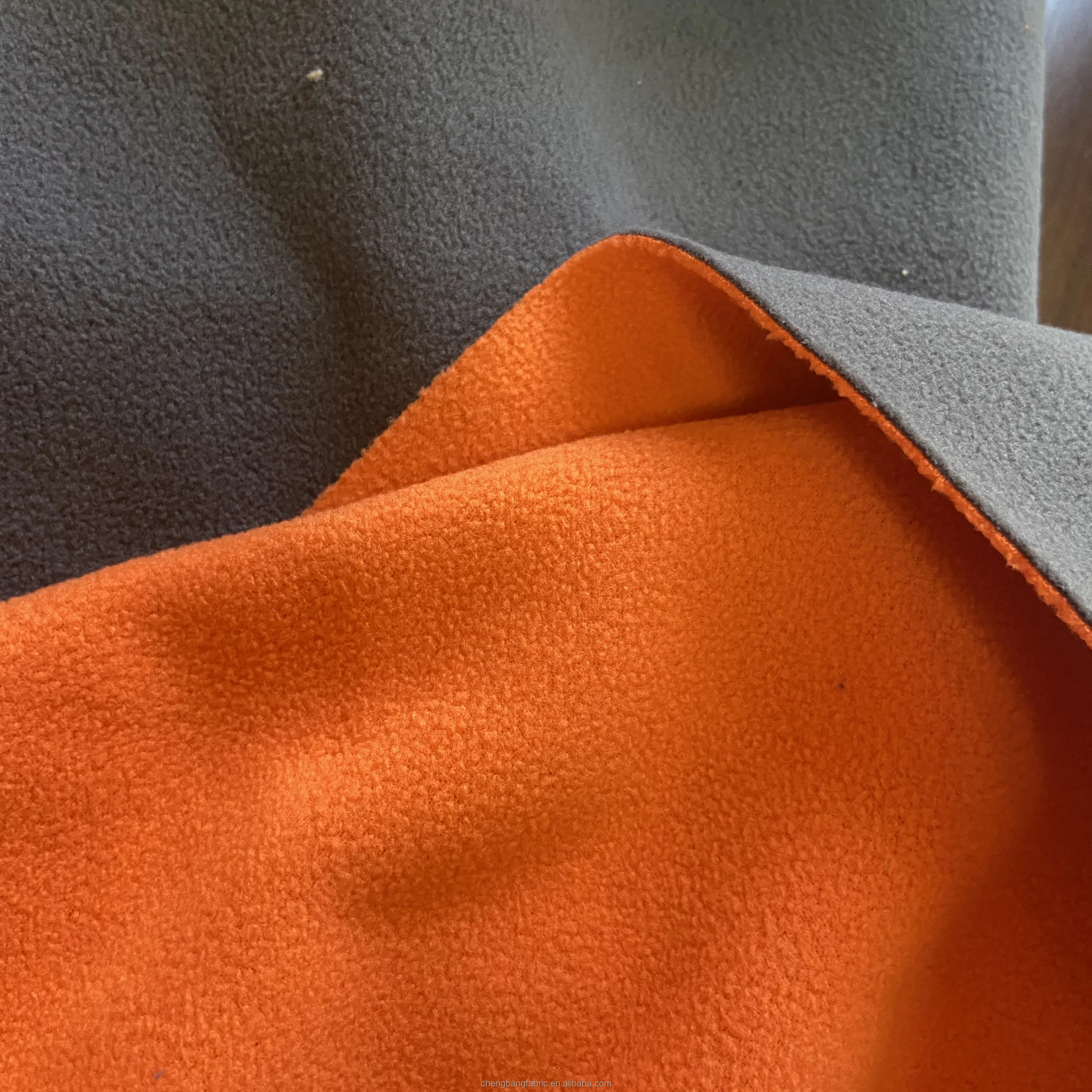 Factory Wholesale Cheap Price 260gsm 100% Polyester Double Side Color Polar Fleece Glued Polar Fleece