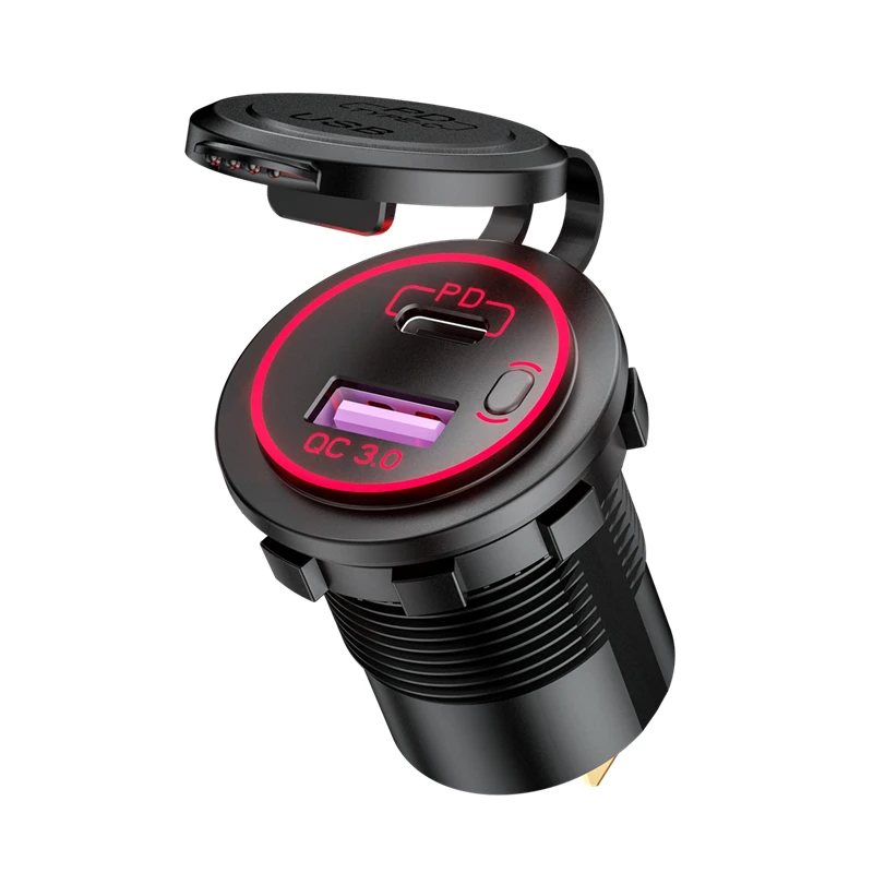 Fast Smart Car Charger Type-C USB-C QC18W PD30W Mini Car Charger Adapter Fast Charging Mobile Phone Gift Quick Chargers