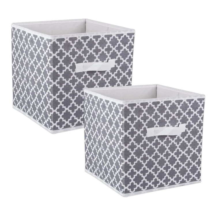 High Quality Collapsible Non Woven Storage Cube Bin Home Decorative Foldable Clothes Fabric Storage Box