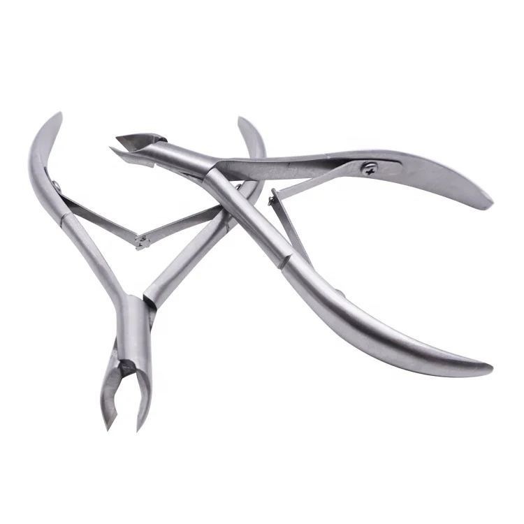 High Grade Salon Sanding Silver Stainless Steel Cuticle Nipper Custom Private Brand Fingernail Cuticle Nipper Dead Skin Pliers