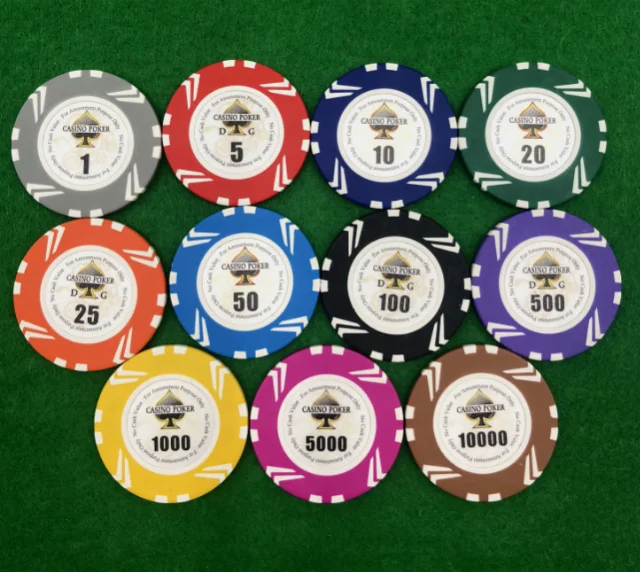 
14g customized clay poker chips 
