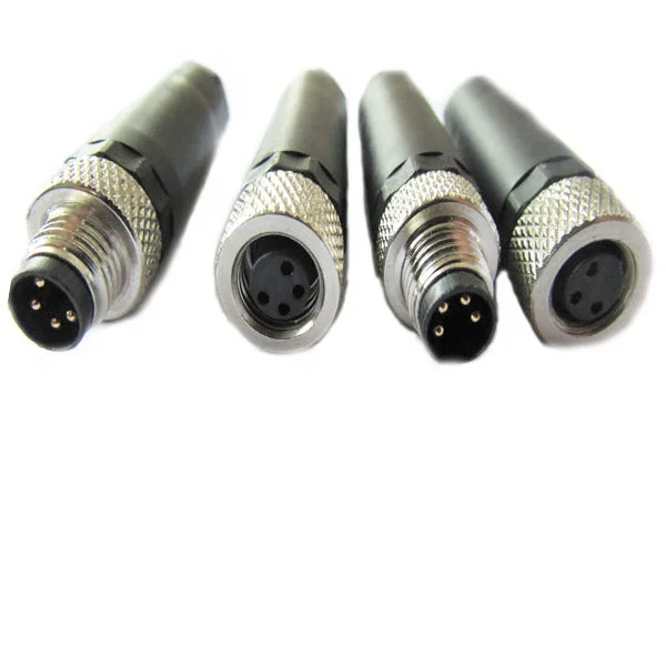 ip67 ip68 ethernet plug m8 quick disconnect 90degree