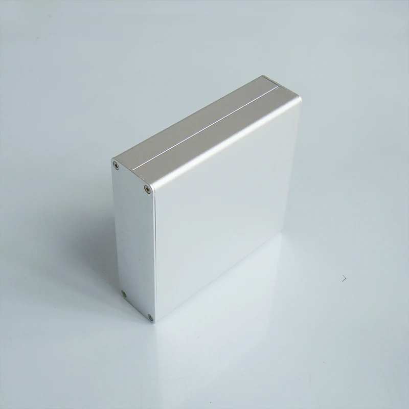 120 * 120 * 35mm aluminum  shell charging treasure box  battery booster aluminum profile processing power amplifier case 8240