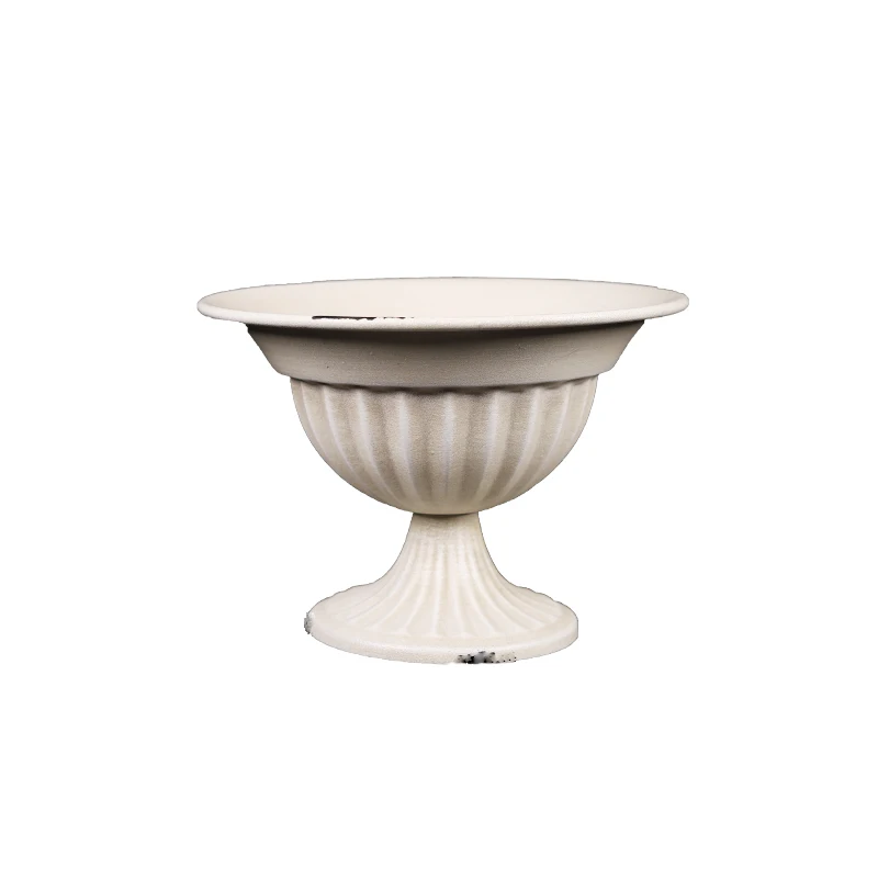 JAYWOOD white metal wrought iron flower vase Wedding banquet photography ornament decorative props