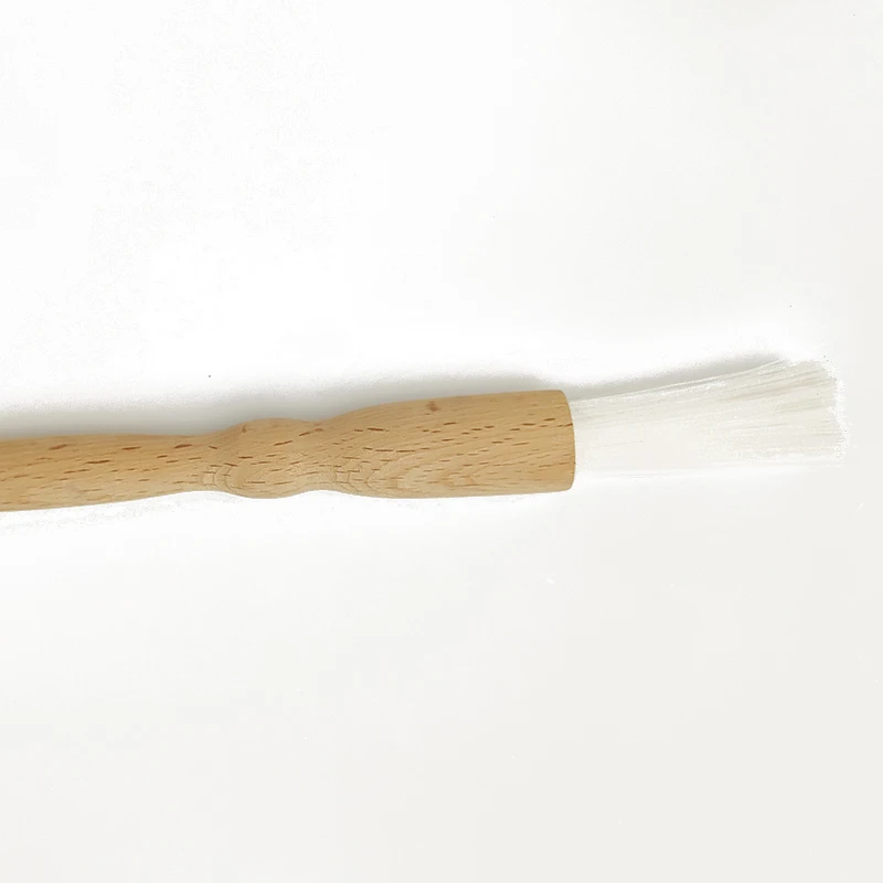 RIXING wall furniture white bristle PP filament round pointed tip chalk paint brushes