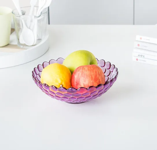 
Wholesale home hotel used round snack candy cookie plastic plates fruit plate for sale 