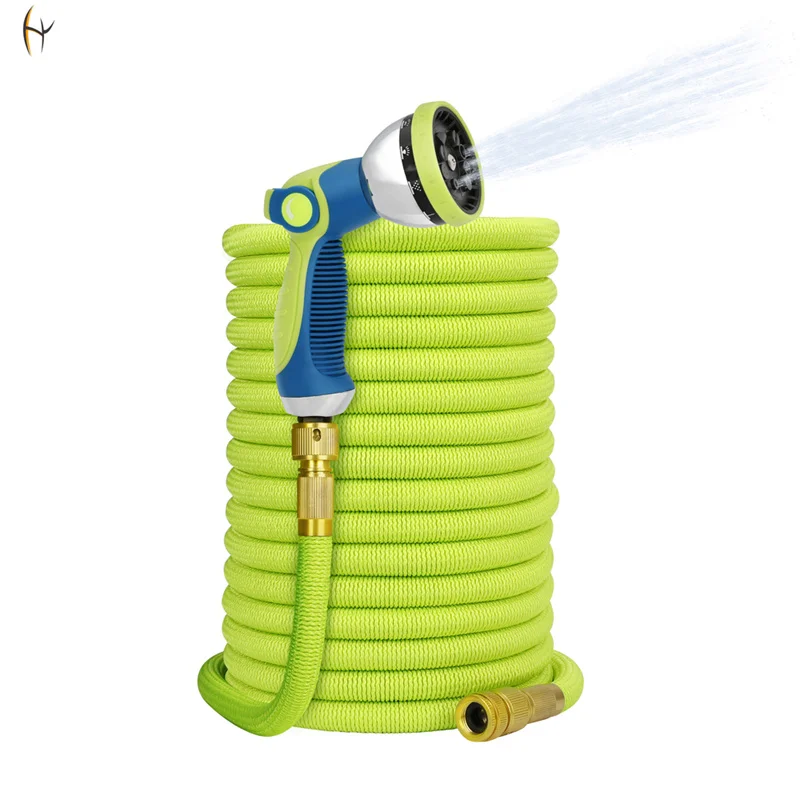 New Design Expandable Magic Fibre Braided Quick Coupler Metal 4-Way Garden Hose Splitter