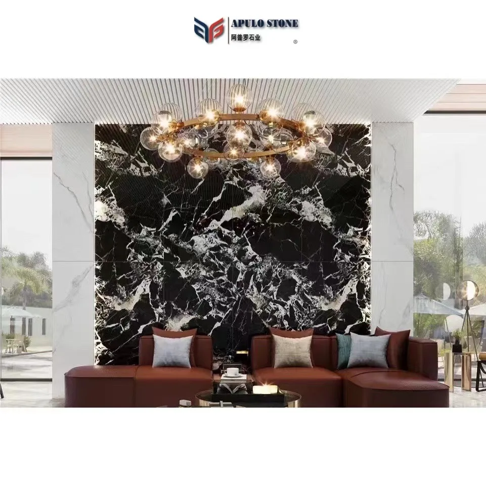 Фабричная мраморная плита из натурального роскошного Белого Мрамора, черная мраморная плита Bvlgari, черный мрамор для настенных напольных столешниц