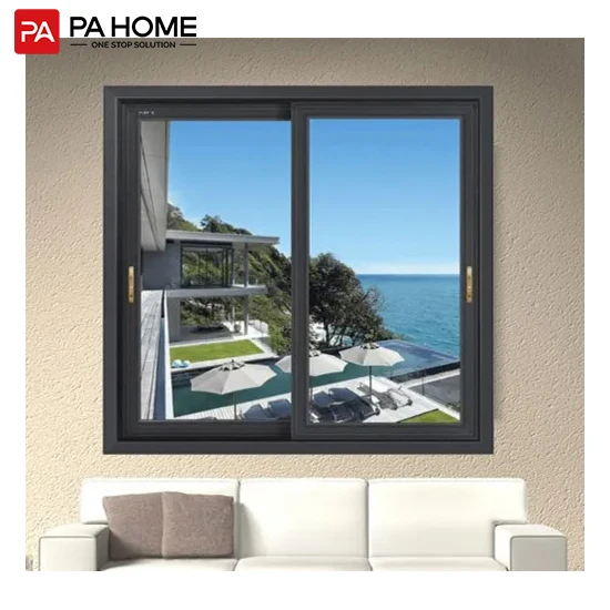 PA european double glazed doors and windows for aluminum profile sliding windows