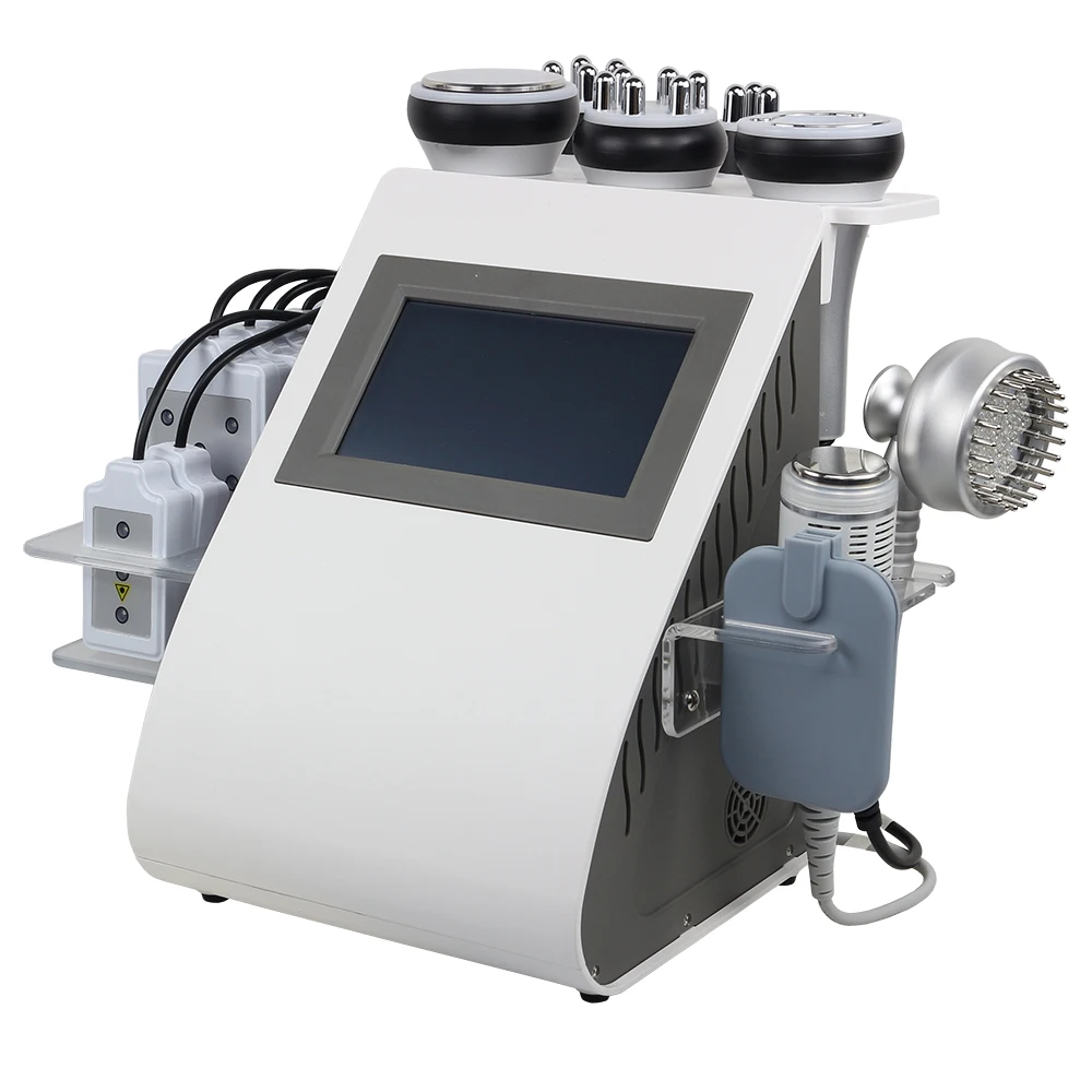 S SHAPE Ultrasound RF Face EMS Skin Cool Vacuum Pump Suction Cup Multi-function Slim Beauty Machine