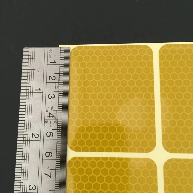 High Visibility Diamond Grade Reflective Bike Helmet Stickers PVC PET Prismatic Hologram Printable Sheeting for Night Riding