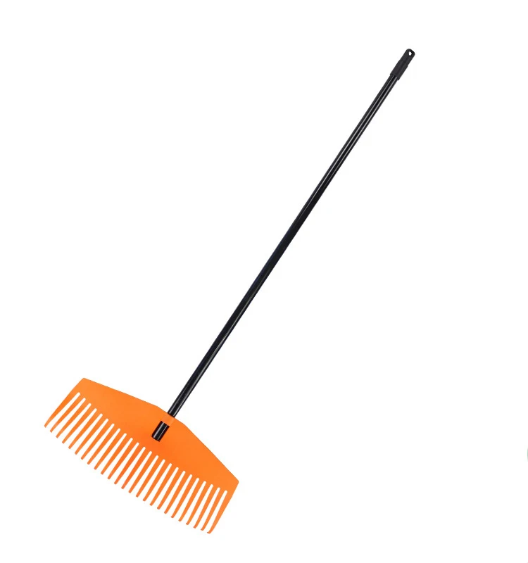 high quality factory selliing 25 teeth garden plastic leaf grass rake durable and lightweight hand garden tools wholesale