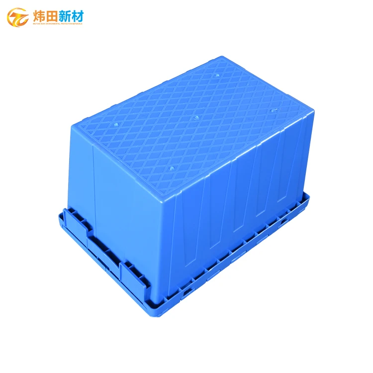 Пластиковая коробка с логотипом на заказ и большим размером на заказ, большая перемещающаяся логистическая пластиковая коробка 610x400