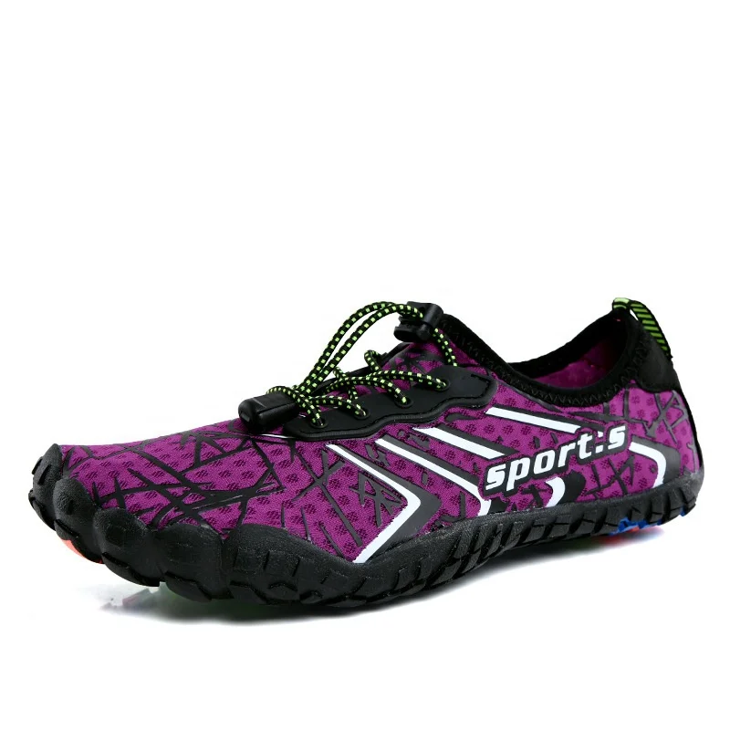 Wholesale custom new women men quick drying Aqua beach summer barefoot five fingers swim water shoes