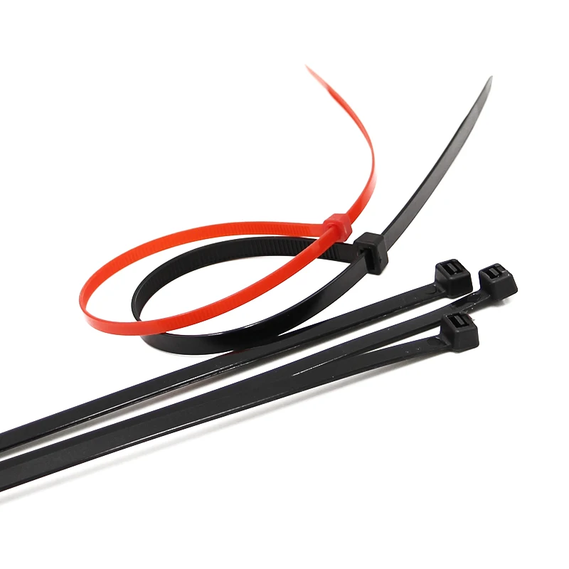 Plastic Zip Tie Tie Wrap Selflocking Nylon 66 Cable Ties China Approved CE ROHS REACH UV Resist Black Color Yellow Bag Green Red