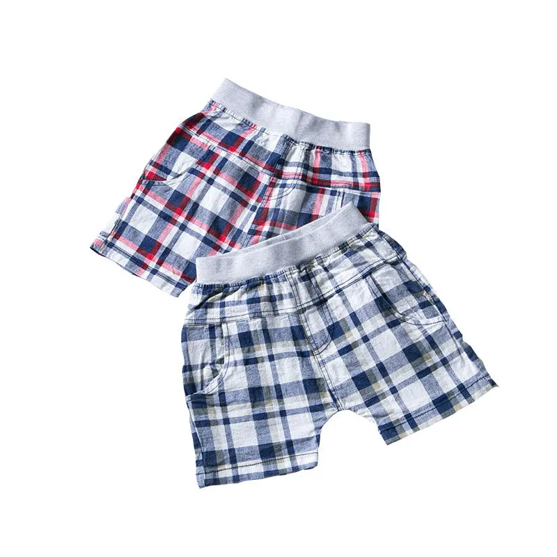 
Hot sale casual style baby boys shorts tartan pattern kids shorts for boys kid shorts wholesale price 