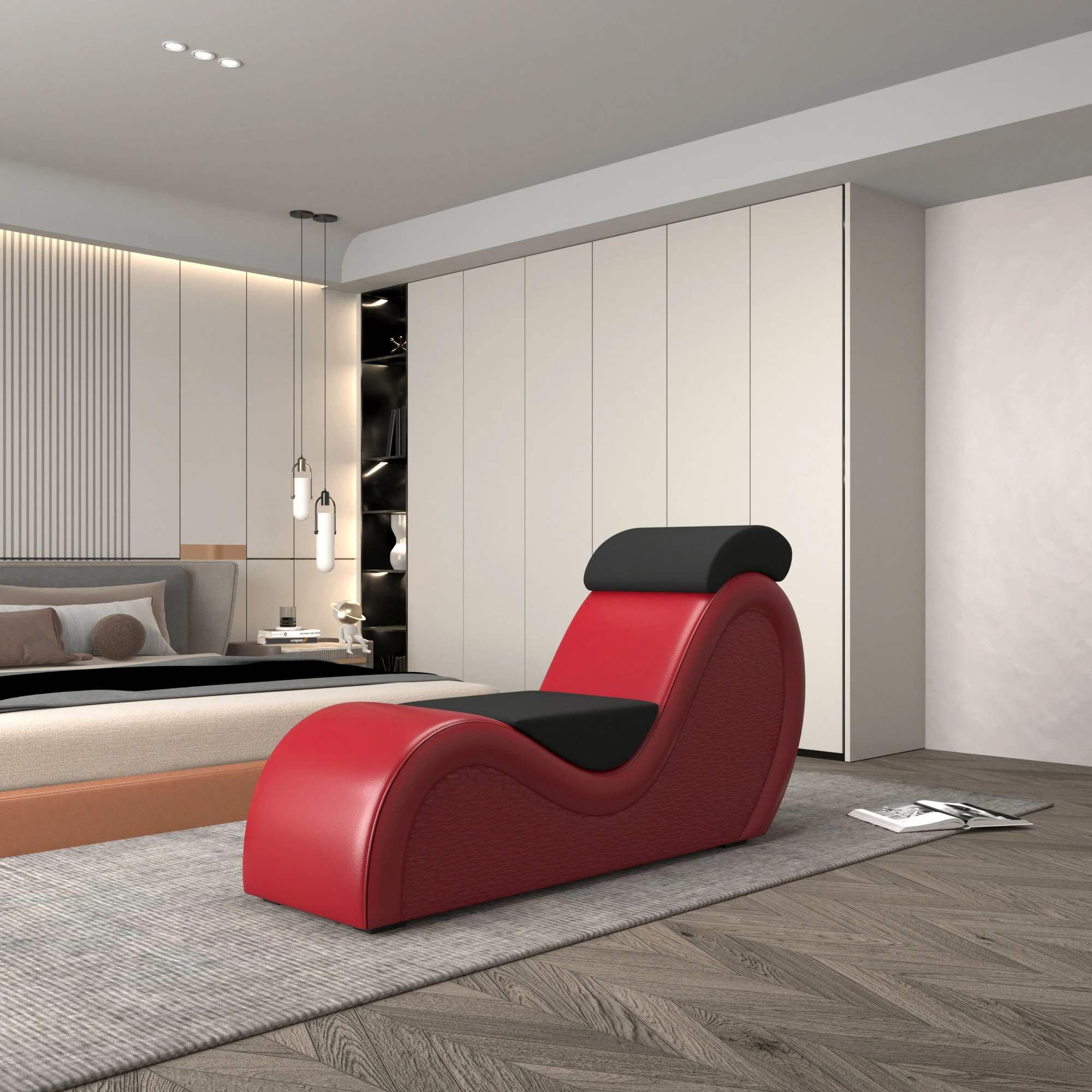 Factory 2023 New Style Making Love furniture PU leather sex sofa for Hotel bedroom Use newly married couple sex positions sofa