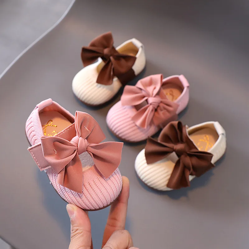 1-2 years old girl single shoes princess shoes toddler indoor and outdoor soft sole toddler shoes