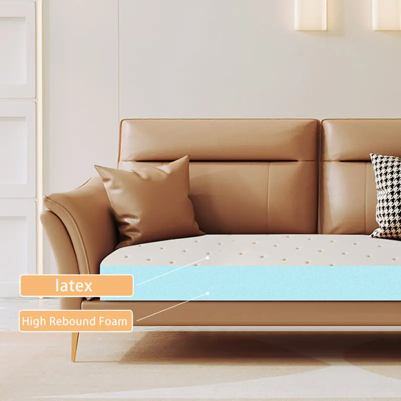 Wholesale New Design Microfiber Fabric Living room Sofa Three Seat Upholstered Sofa