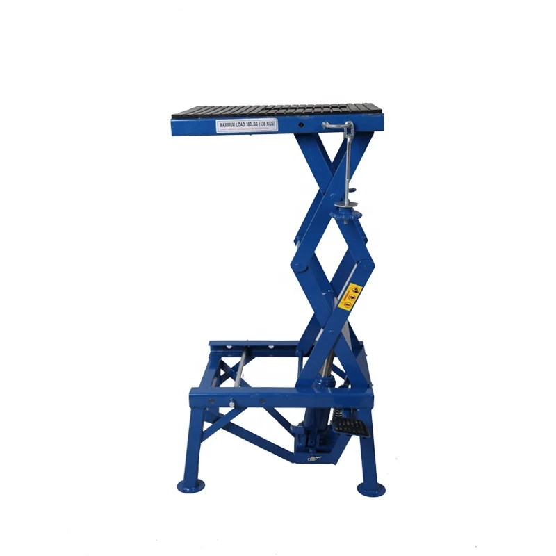 repair shop hydraulic auto scissor car lift with 300 LBS car jacks scissor jack