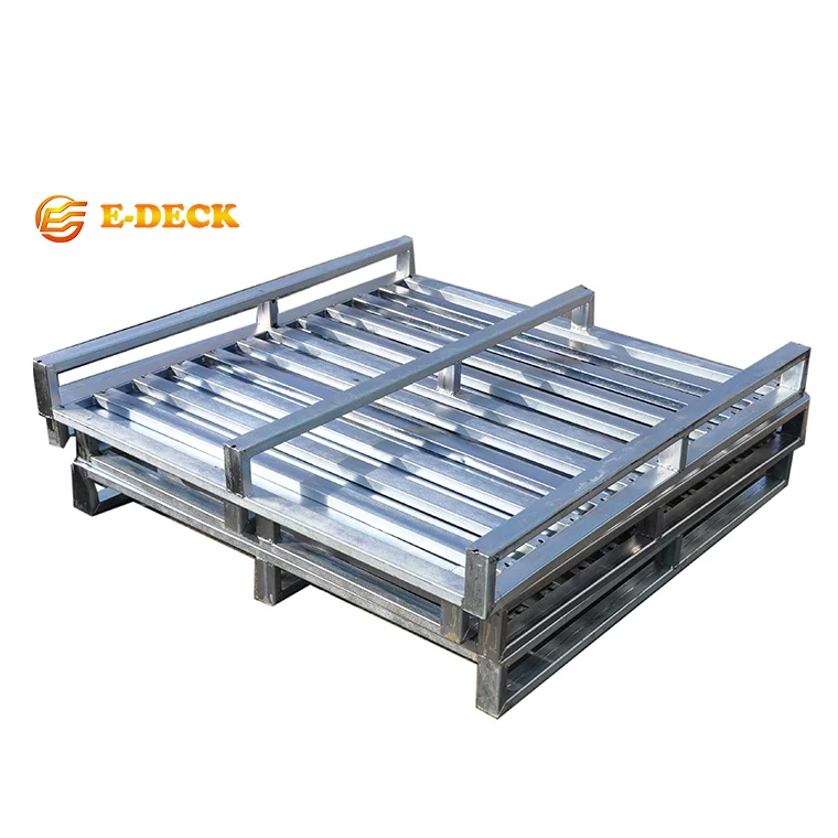 E-deck stacking durable welded steel galvanized finishing cheap price iron pallet for warehouse storage