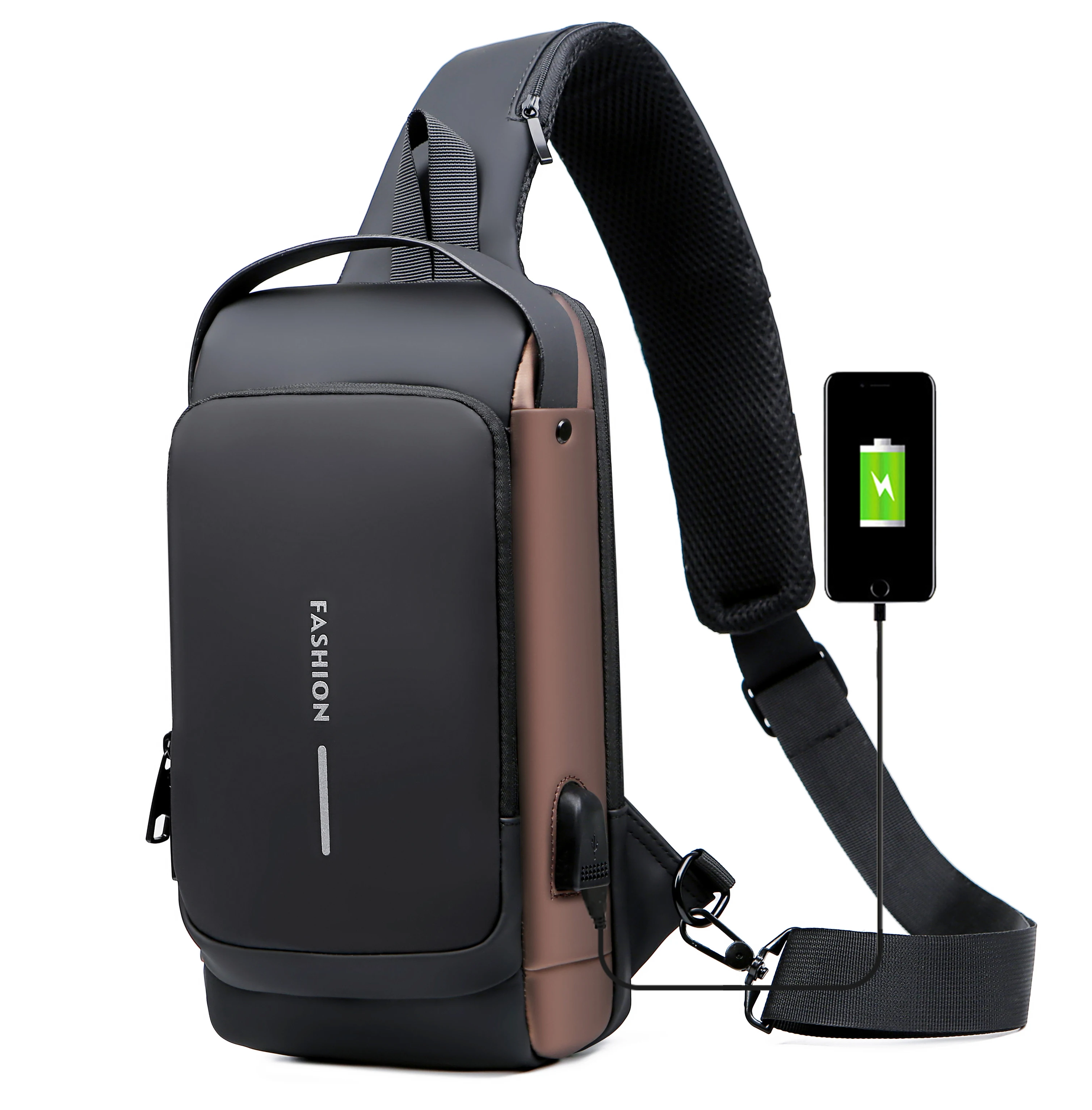 Wholesale Male Password Anti-theft Chest Bag Men Single Shoulder Sports Casual Crossbody Waist Bag