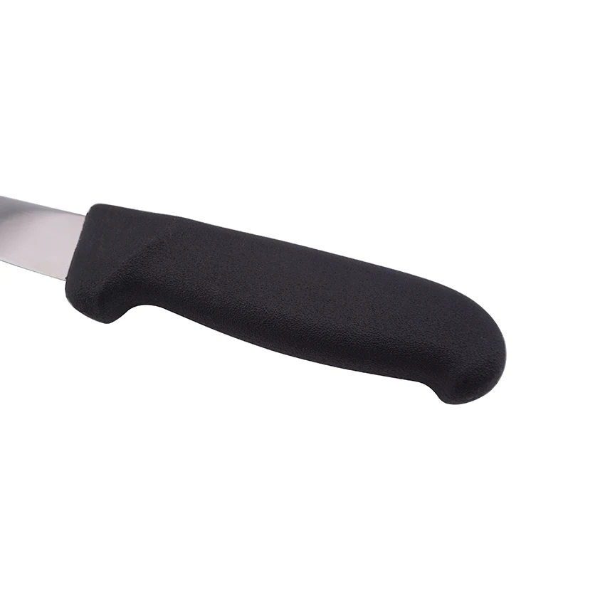 6 Inch Curved Boning Knife Wide Blade Black Handle Kitchen Slicer Knife