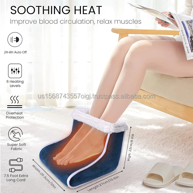 Electric Infrared Heater Machine Washable Thermal Equipment for Foot Warmer & Pad for Bedroom & Bathroom Use