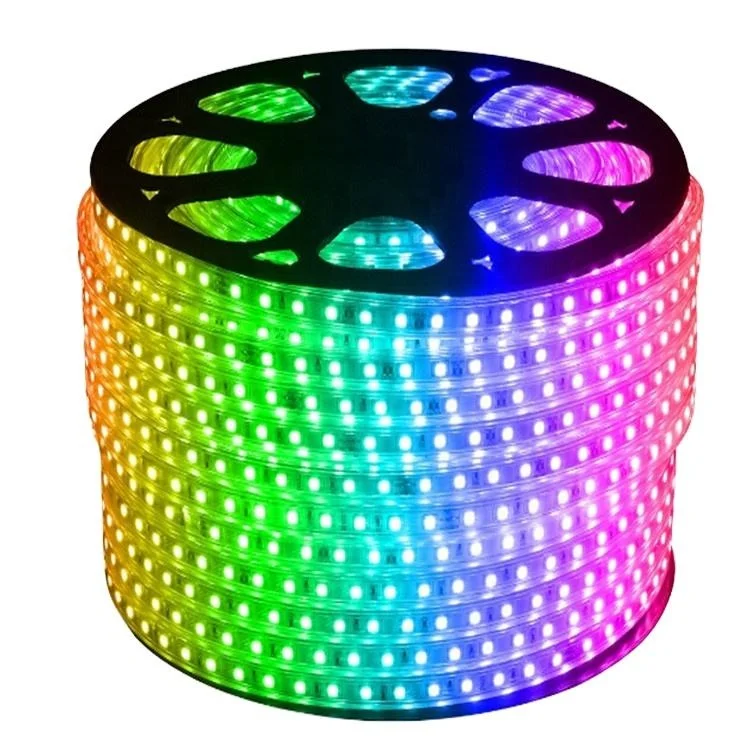 Holiday Christmas Colorful decoration led roll tape strip 5050RGBIC-60LEDs Flexible led light strips