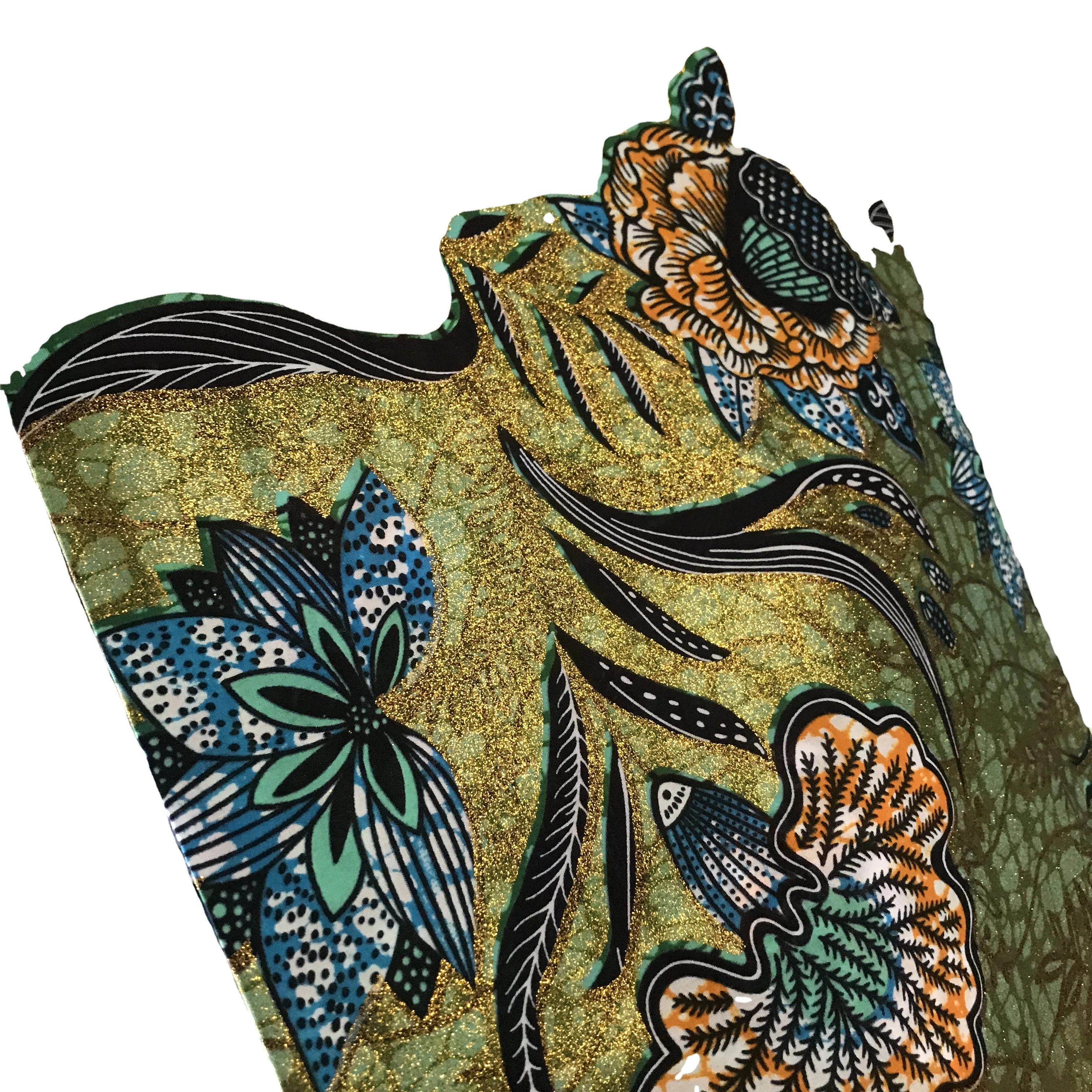 Hot Sell 100% Cotton Super Gold Wax Prints Golden African Ankara Fabrics