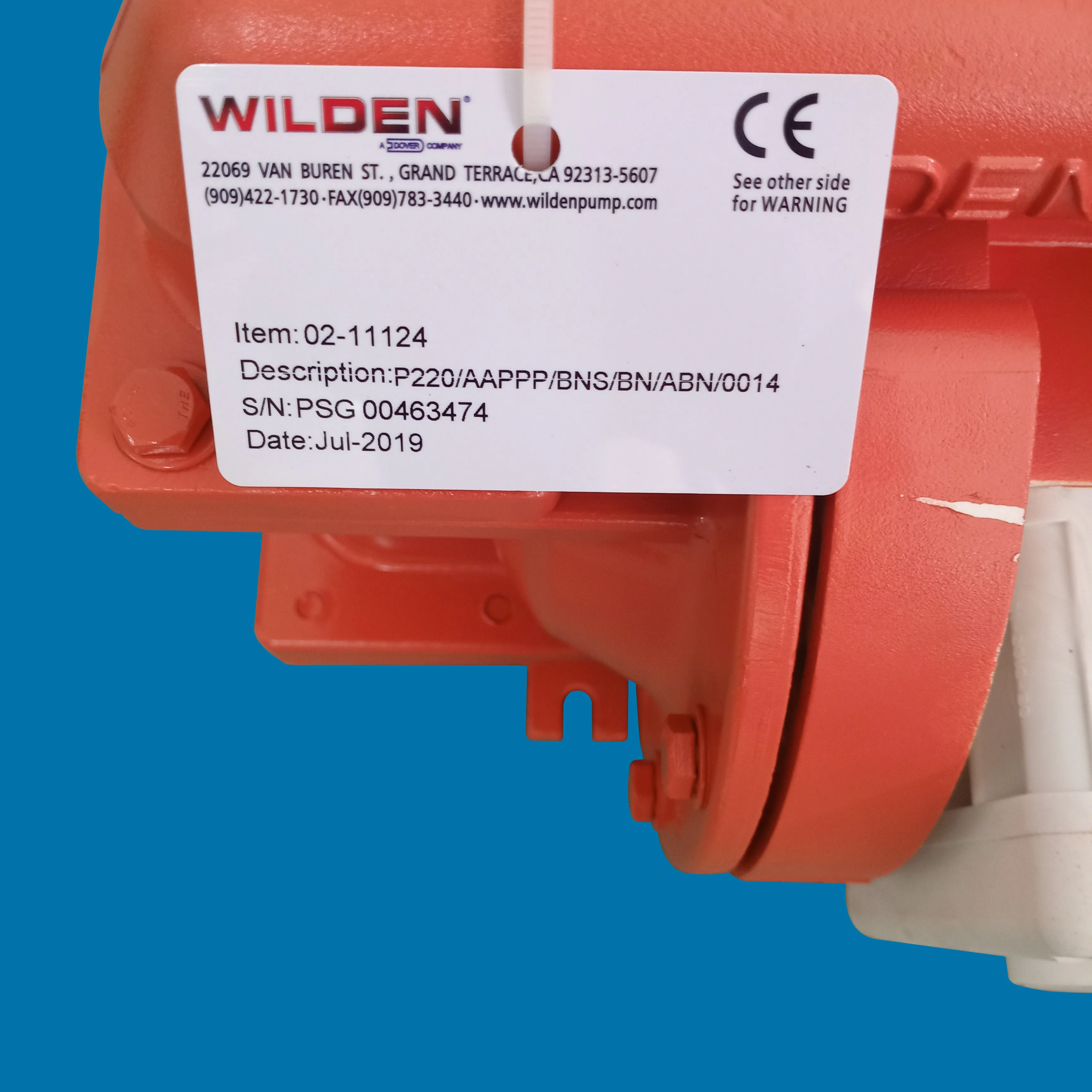 P220/AAPPP/BNS/BN/ABN/0014 пневматический насос Wilden с двойным диафрагменным насосом