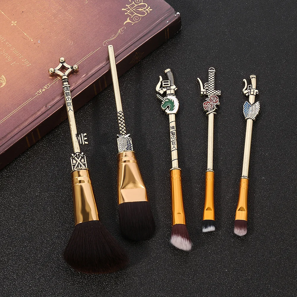 
Cosmetic Beauty Tool Attack On Titan Synthetic Hair Makeup Brushes Set Face Makeup Brush Set 