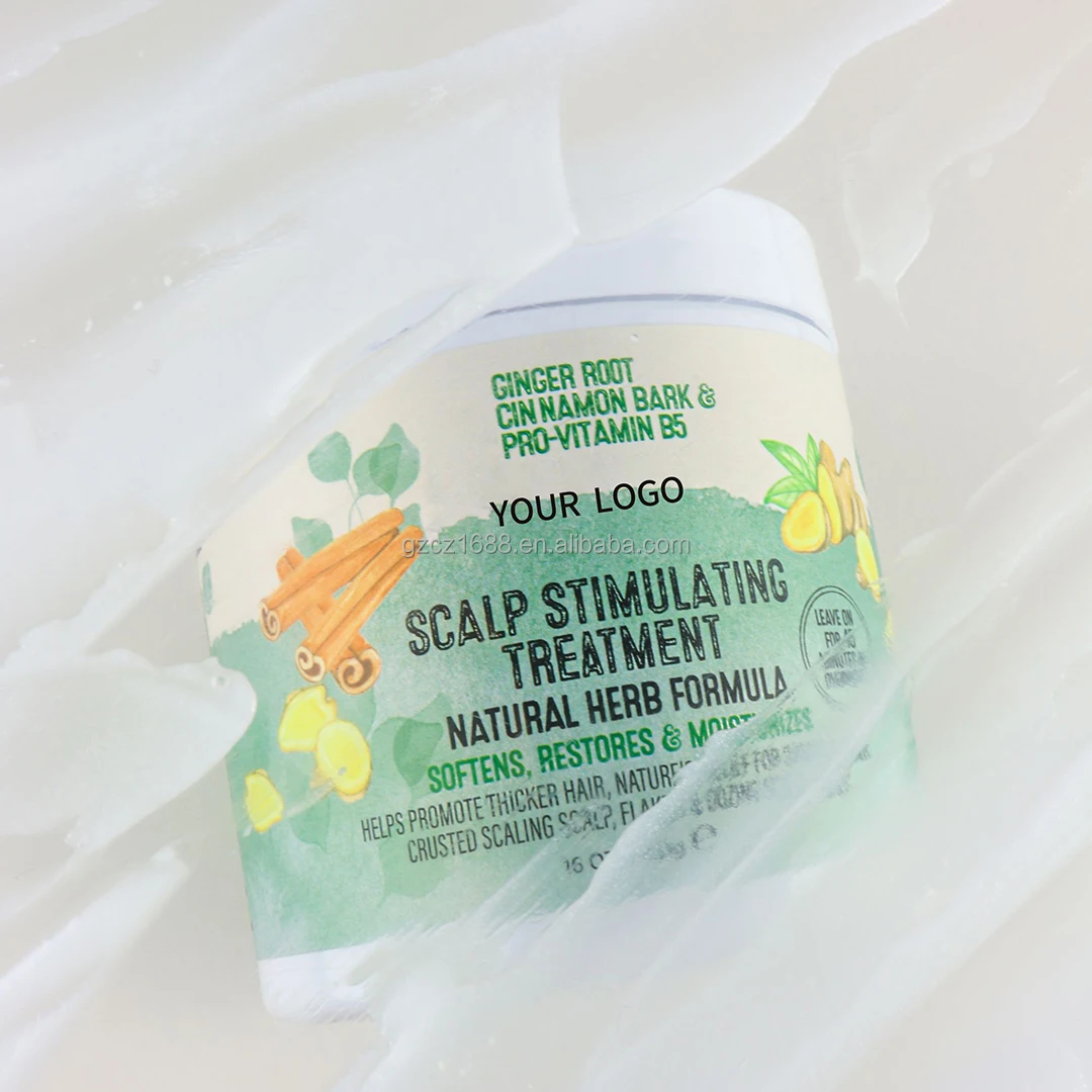 Private Label Natural Biotin Black Castor Oil Deep Conditioner Overnight Leave in Hair Conditioner Scalp Hair Loss Treatment