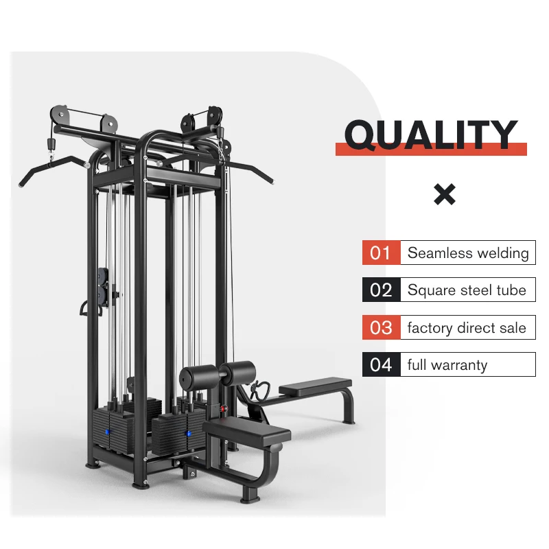Multi Functional Commercial Gym Fitness Equipment Multi Function 4 Station For Body Building