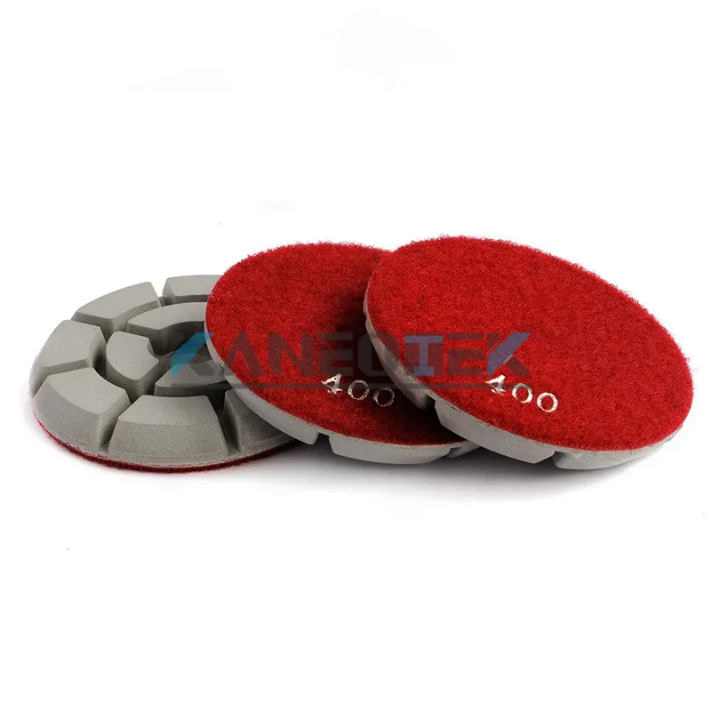 KANEOTEK Resin Bond Wet And Dry Diamond Floor Polishing Pad Production Machine For Polishing Concrete Or Marble Stone Floor